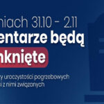 Cmentarze będą zamknięte przez 3 dni
