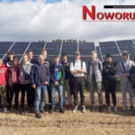 Elektrycy na placu budowy farmy fotowoltaicznej 3 MW w Przygórzu